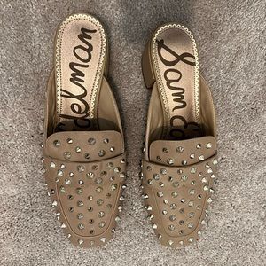 Sam Edelman Nude Studded Mule